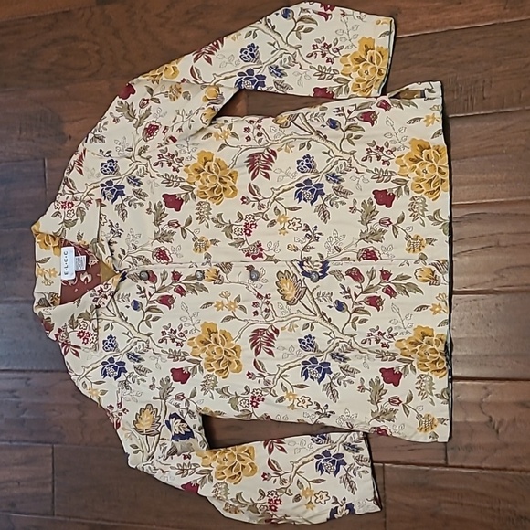 E.L.C.C. Tapestry embroidered jacket size Medium - Picture 1 of 6